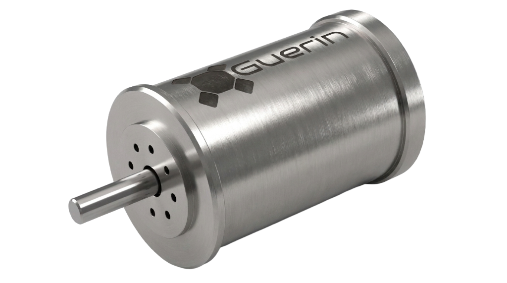 Photorealistic 3D render of aerospace eddy current damper rotor disk and magnet housings